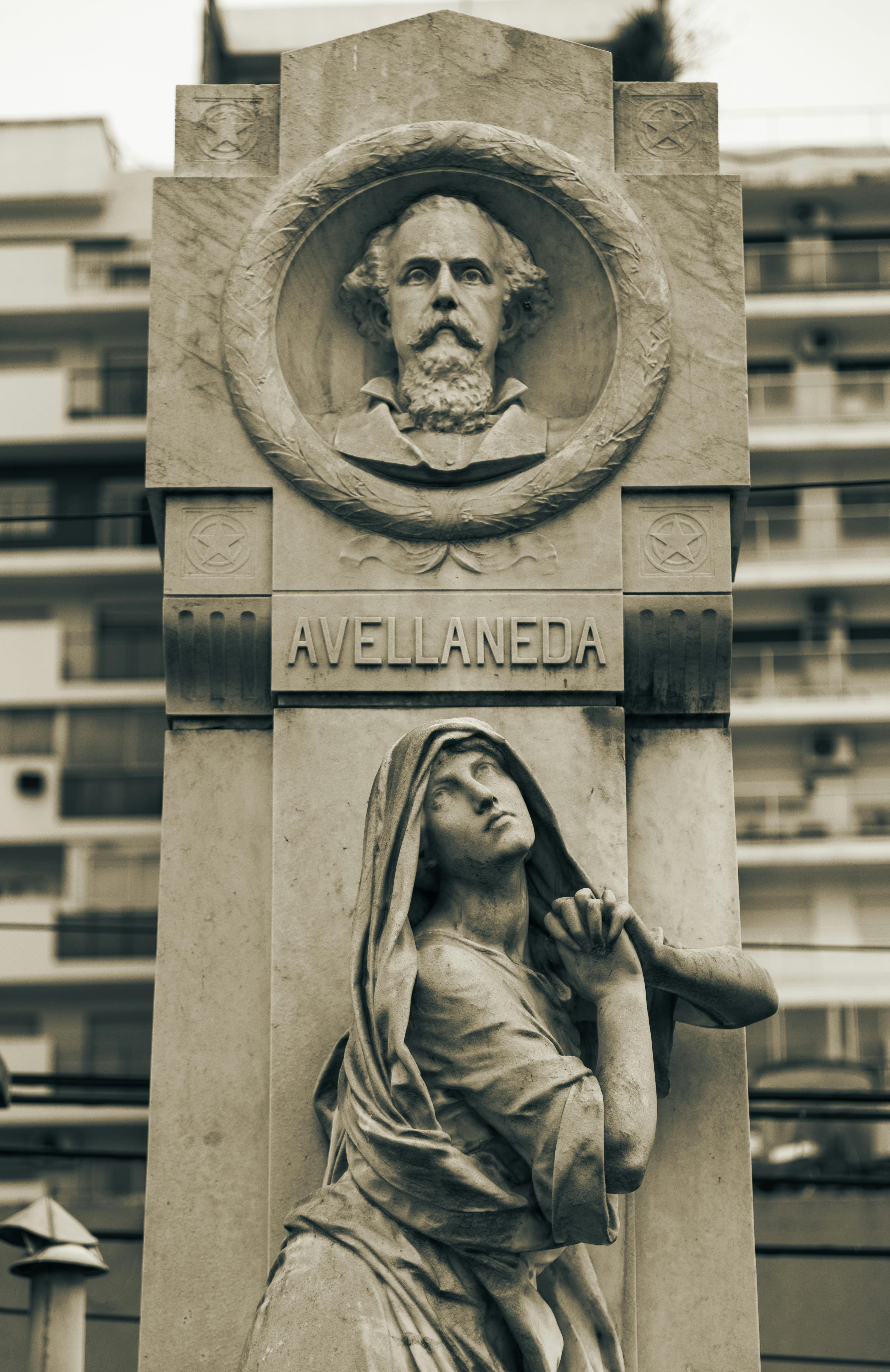 Sculptural detail on a tomb in Recoleta Cemetery
