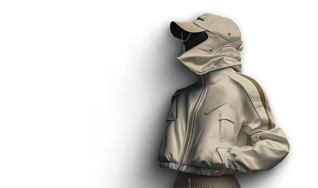 Campera blanca con capucha