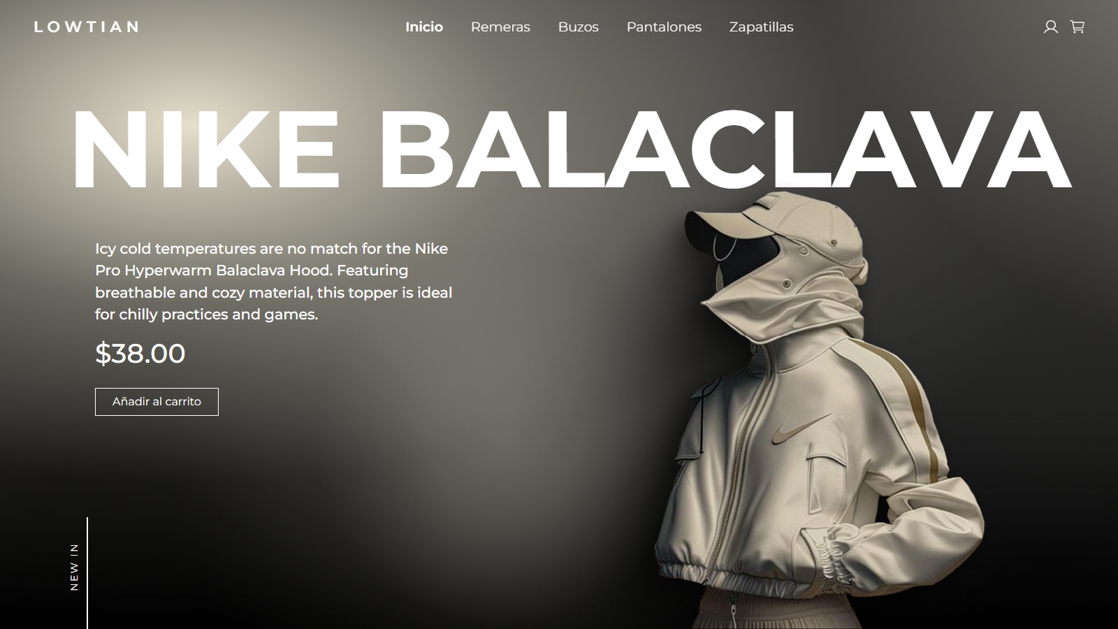 Maquetación de tienda online a partir de un diseño previo